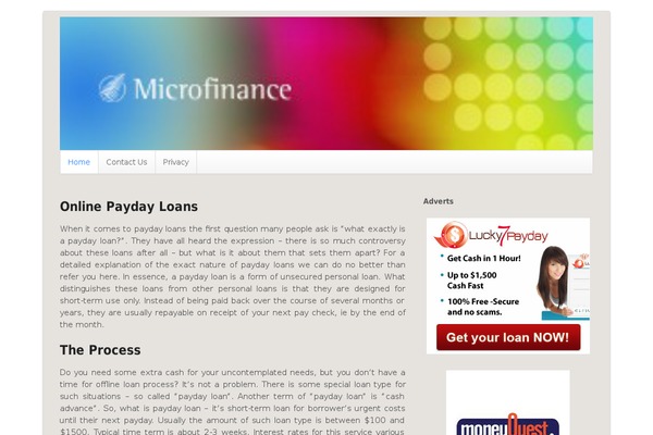 microfinancehub.com site used Canvas