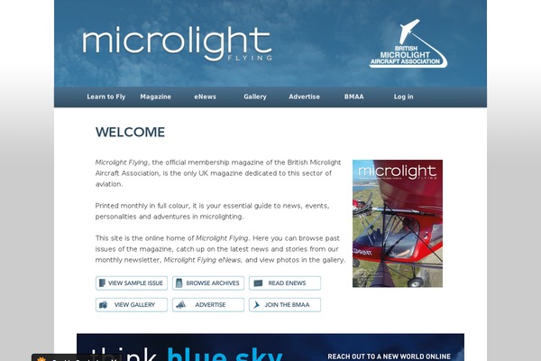 microlightflying.org.uk site used Microlight