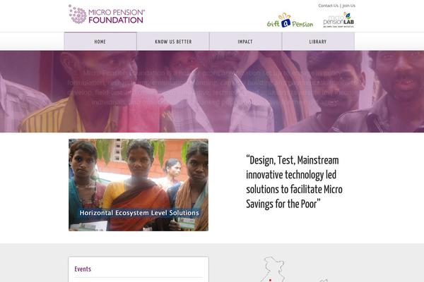micropensionfoundation.org site used Mpftheme