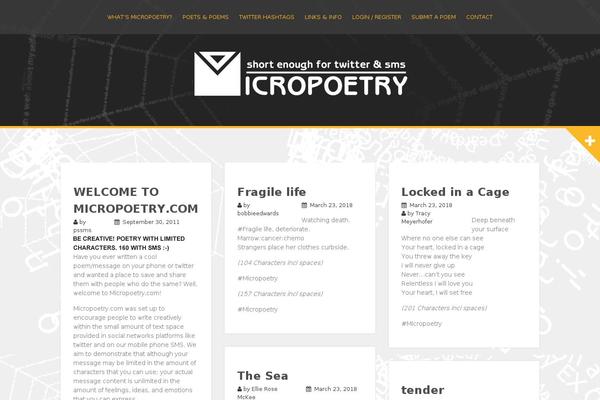 micropoetry.com site used Micropoetry
