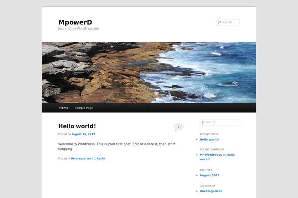 Twenty Eleven theme site design template sample