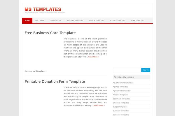 WordPress website example screenshot