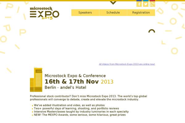 Expo theme site design template sample