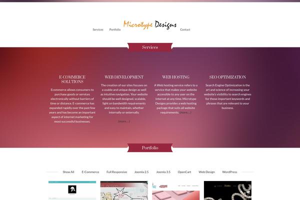 microtypedesigns.com site used Chester
