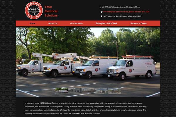 The7 theme site design template sample