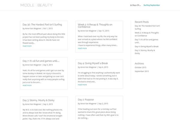 Divi theme site design template sample