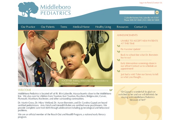 middleboropediatrics.com site used Sagehill_child