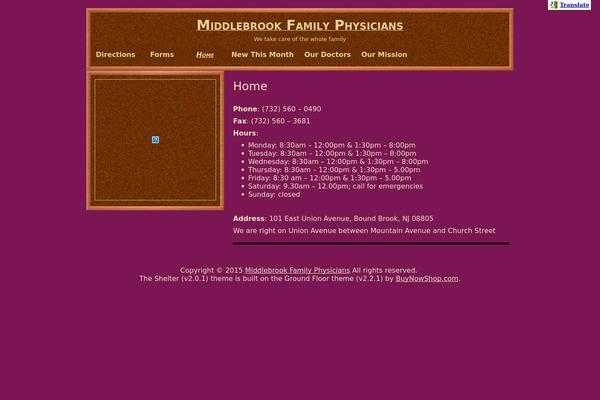 middlebrookfamilyphysicians.com site used Shelter