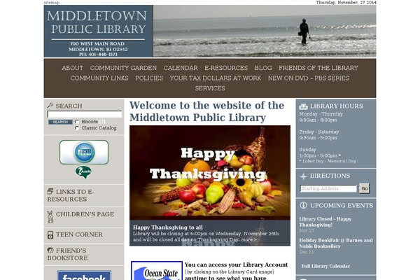 middletownpubliclibrary.org site used Mpl