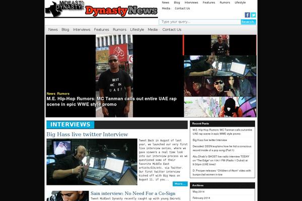 mideastdynasty.com site used Musicnews-single-pro-psd
