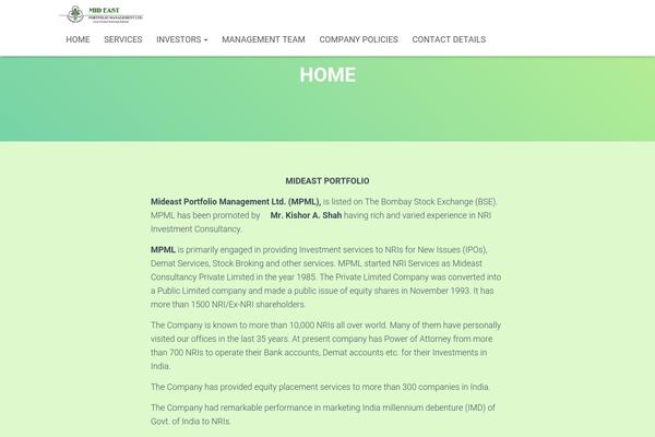 WordPress website example screenshot