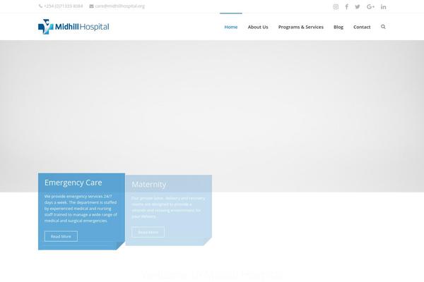 iMedica theme site design template sample
