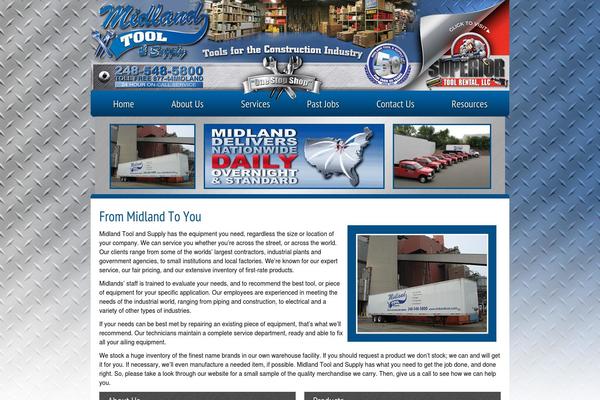 Midland theme site design template sample