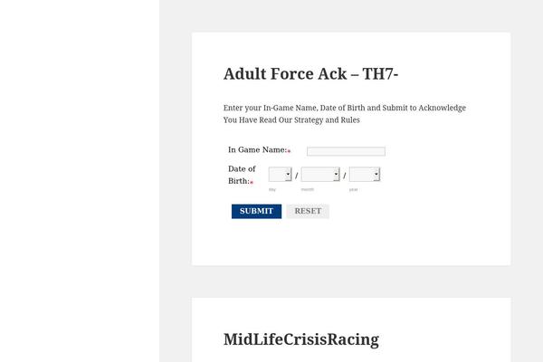WordPress website example screenshot