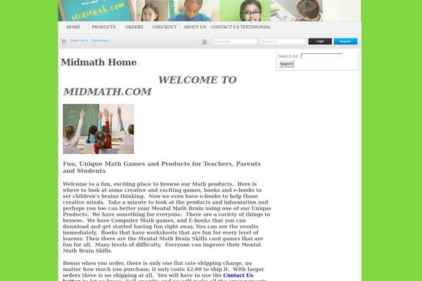 midmath.com site used Wpstorecarttheme