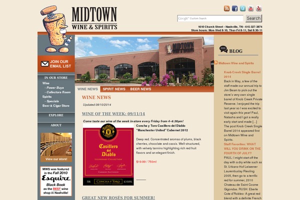 midtownwineandspirits.com site used Midtown