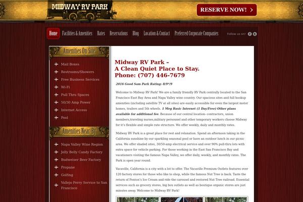 Midway theme site design template sample