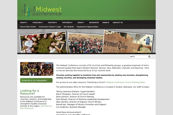 midwestcovenant.org site used Midwest-conference-theme