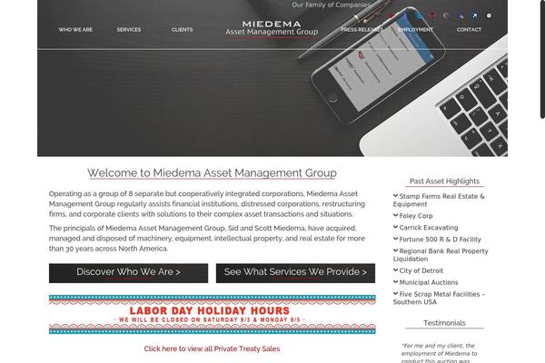 miedemaassetmanagementgroup.com site used Oas-theme