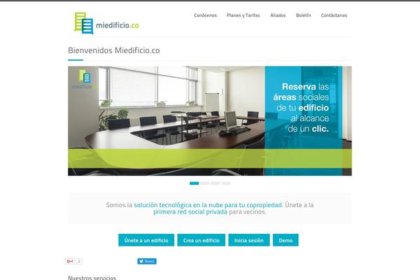 miedificio.co site used Crevision-theme