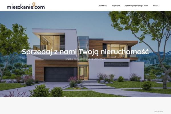 Residence Child theme site design template sample