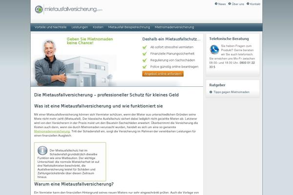 mietausfallversicherung.com site used Mietausfallversicherung