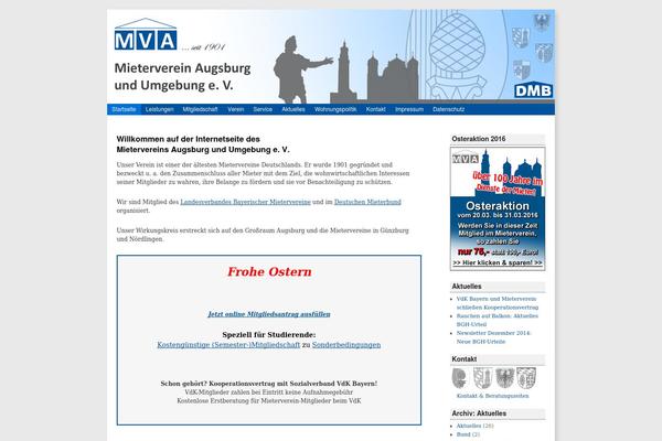 WordPress website example screenshot
