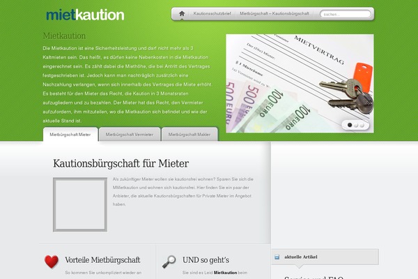 mietkaution.info site used Product