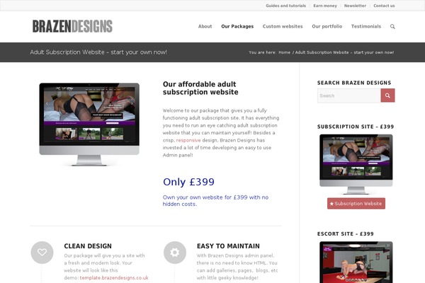 Enfold theme site design template sample