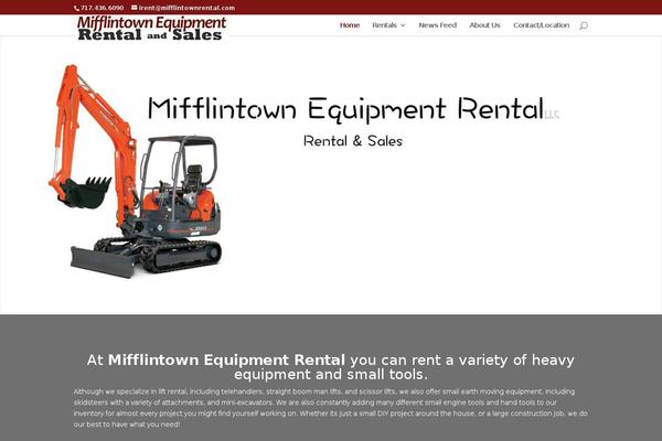 mifflintownrental.com site used Divi
