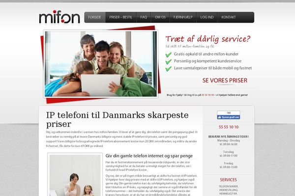 mifon.dk site used Mifon