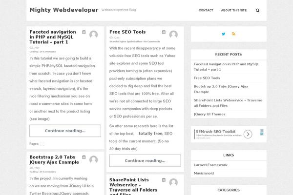 WordPress website example screenshot