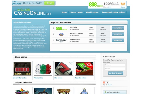 miglioricasinoonline.net site used Mig
