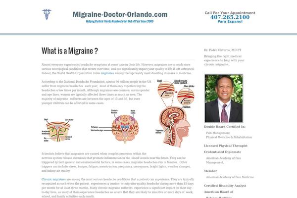 migrainedoctororlando.com site used Doctor