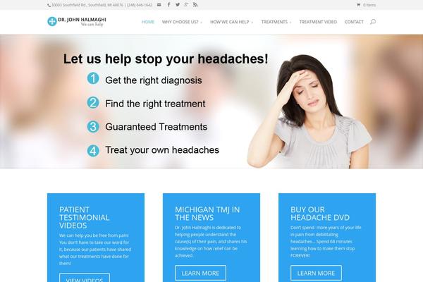 Divi theme site design template sample