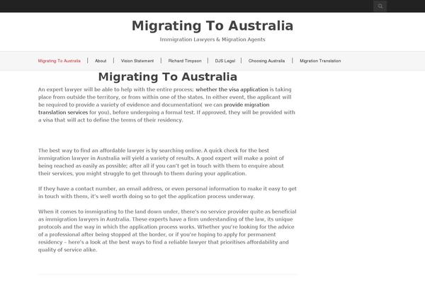 migrating-to-australia.com.au site used Flat White