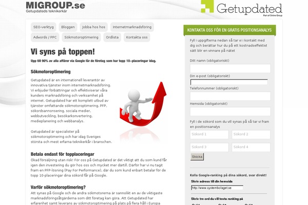 migroup.se site used Nyadesignen