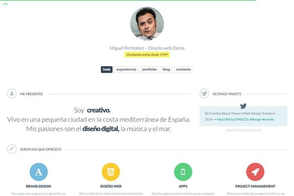 miguelperibanez.com site used Cvcard-v1-0-5