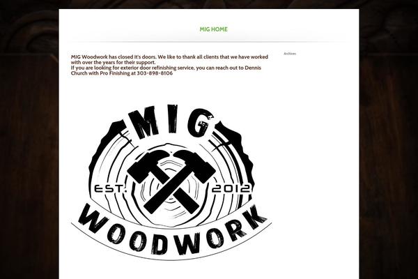 migwoodwork.com site used Higher