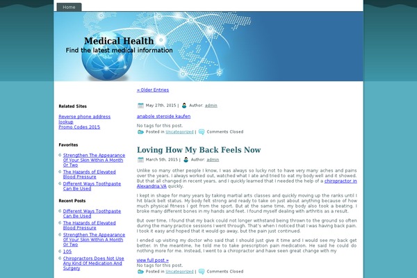 WordPress website example screenshot