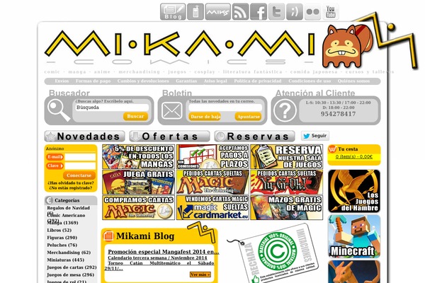mikamicomics.com site used Mikami-comics