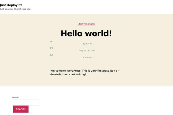 Twenty Twenty theme site design template sample