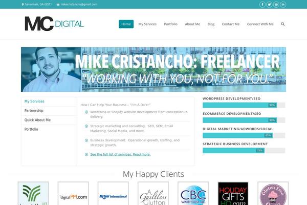 mikecristancho.com site used Dw-resume