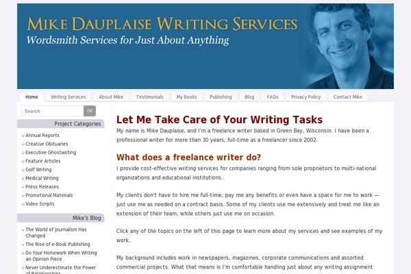 WordPress website example screenshot