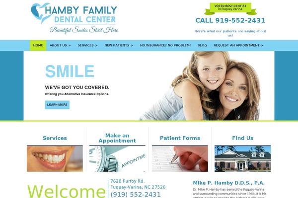 mikehambydds.com site used Hamby-family-dental-center