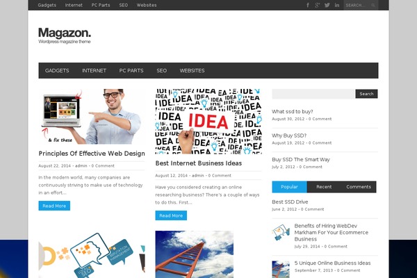 mikeitblog.com site used Magazon Wp