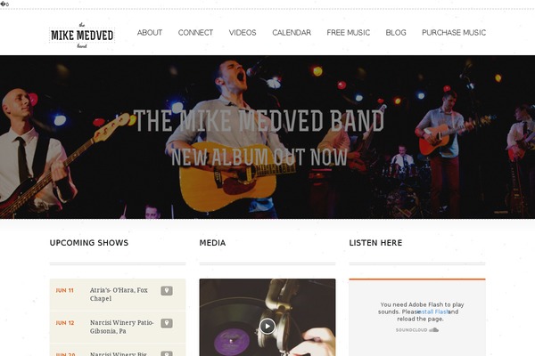 mikemedvedmusic.com site used Soundstage-theme