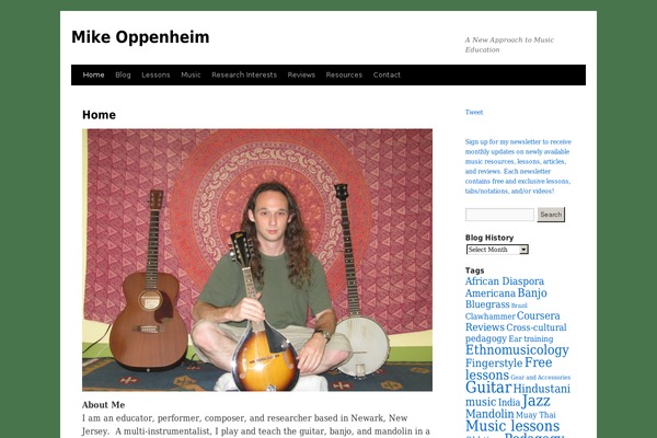 Twenty Ten theme site design template sample