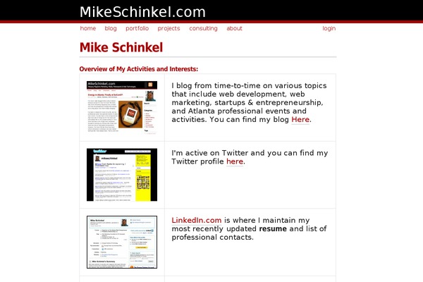 mikeschinkel.com site used Mikeschinkel.com