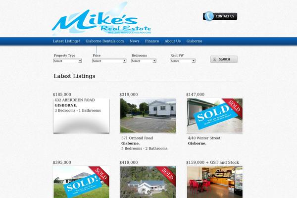 mikesrealestate.co.nz site used Realagent